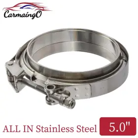 321560 Carmaingo 5ftft Quick Release Vband Clamp Stainless Steel Male Female Flange For Turbo Pipe