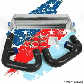 02ocb2201abk Cheda Twin Intercooler Upgrade Kit Fit For Volkswagen Golf R Gti Mk7 Black Hose