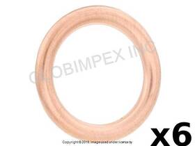 Corteco 82902129 For Audi / Vw 2006-2024 Oil Drain Plug Seal 14 X 20 1.5 Mm 6 Pcs