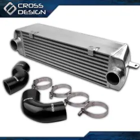 Ht-02ocb0003abk Crossdesign Turbo Intercooler Kit Fit For 06-10 Bmw 135 135i 335 335i E90 E92 N54 Black Hose