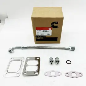 3972809 Cummins Turbo Oil Feed Line Tube Gasket With Connectors For 03-19 Dodge 5.9l 6.7l