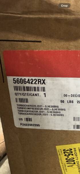Cummins 5606422rx Turbocharger New Oem With Actuator And All Parts Included