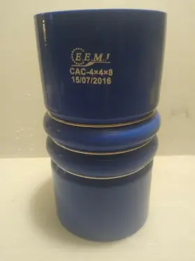 Cac-4x4x8 Cummins Cac Coupler Hose 4 X 8 Eemi 3 Ring Blue In Long Diesel Truck