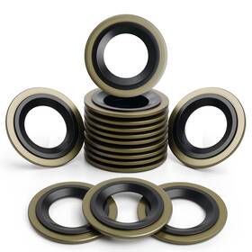 Deefill Dfl-3500 50 Pcs Metal/rubber Drain Plug Gasket Fits 1/2 M12 So Replace
