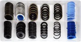 100-12g Dsnaduo 100pcs 12 Types Metal Rubber Master Oil Drain Plug Gasket Assortment Kit