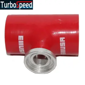 Emusa 087678401899 1x Red 3 Inch Turbo Bov Blow Off Valve Type Ssqv Flange Silicone Coupler Hose