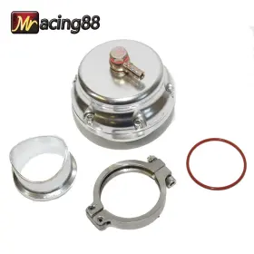 Emusa 733939691768 Universal Silver Stainless Steel 50mm 30 Psi Blow Off Valve V Band