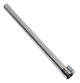 Cls250-2j5565 Emusa Ce Un250x47 Diy Ss T409 Tube Exhaust Straight Pipe2.5 Inch Id To2.5 Od 47 Length Lap-joint Clamp