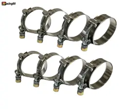 Clt-225x8 Emusa 8x 2.25 Inch 2 1/4 Stainless Heavy Duty T-bolt Turbo Intake Silicone Hose Clamps