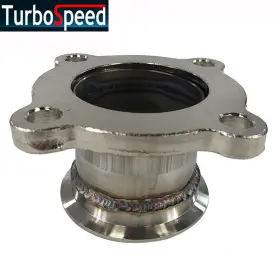 Vb250-gt35-4 Emusa Fg Ad 1pcs Gt35 4 Bolt Flagne To 2.5 Inch Id V-band Flange Steel Adapter Universal