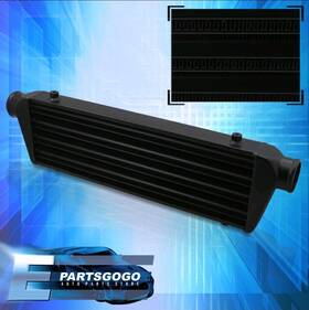 Epartsgogo Ic-si1201-bk-610-b7 Black 27.5 Inch X 7 Fmic Front Mount Turbo Intercooler 2.5 Inlet/outlet For Honda