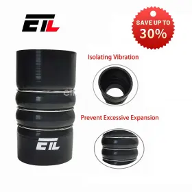 234010 Etl Performance Silicone Charge Air Cooler Hump Hose Boot Black With Reinforce Ring 6.00ftft X