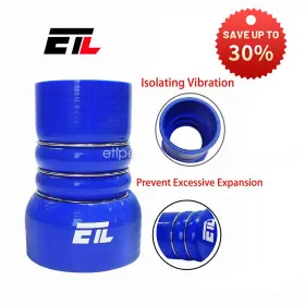 234047 Etl Performance 4ftft X 3ftft Blue Cac Transition Hose Coupler With Stainless Steel Reinforcement Rings