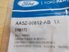 Aa5z-00812-ab Ford New Oem Turbocharger Oil Line Bolt
