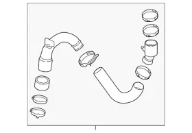 F2gz-6f073-f Ford Genuine Outlet Tube