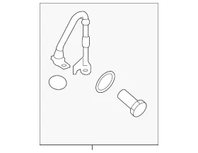 Gb5z-6k679-c Ford Genuine 2016-2019 Explorer - Oil Inlet Tube