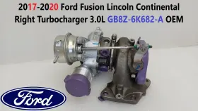 Gb8z-6k682-a Ford 2017-2020 Fusion Lincoln Continental Right Turbocharger 3.0l