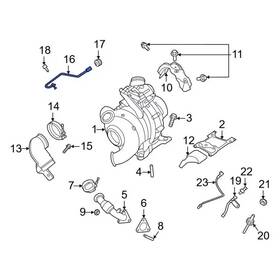 Ford Lc3z-8a520-a Genuine Upper Return Tube