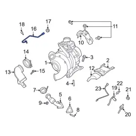 Lc3z-8a520-a Ford Genuine Upper Return Tube