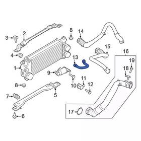 Ford Ml3z-6c646-d Genuine Inter-cooler Hose