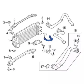Ml3z-6c646-d Ford Genuine Inter-cooler Hose