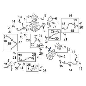 Hl3z9448c Ford Oe For Expedition 2018-2021 Left Turbocharger Gasket