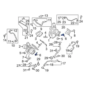 W716117s437 Ford Oe For F-150 2015-2024 Turbocharger Mounting Bolt
