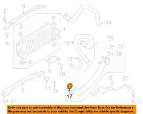Fl3z19a779a Ford Oem 18-23 Expedition Cooling Intercooler-outlet Hose Clamp