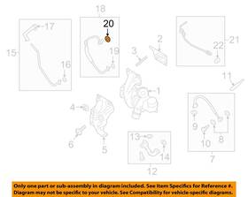 Ford Oem W713212s300 15-20 Edge Turbocharger Components-water Inlet Washer