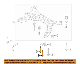 W714470s439 Ford Oem 11-19 Explorer Suspension Mounting-mount Bracket Mount Bolt