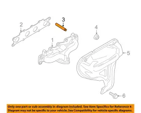 W715309s300 Ford Oem 13-21 Ecosport Turbocharger-turbocharger Stud