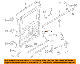 W716042s900 Ford Oem Side Sliding Door-center Track Bolt