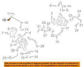 Ford Oem W716658s437 10-23 Escape Turbocharger Components-oil Inlet Tube Screw