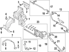 P2gz-6k679-a Ford Genuine Oil Feed Tube