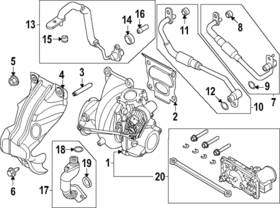 Ford Pb5z-6k679-a Genuine Oil Line