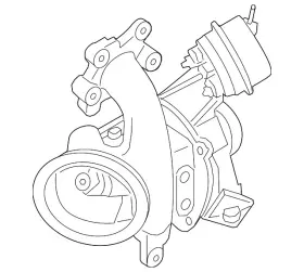Pv4z-6k682-d Ford Genuine Turbocharger Assembly