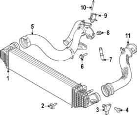 Ford R1mz-6c646-c Genuine Inter-cooler Hose