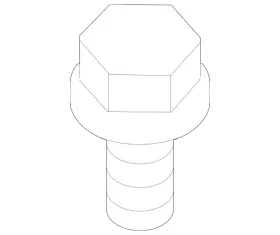 W716710-s901 Ford Genuine Heat Shield Bolt