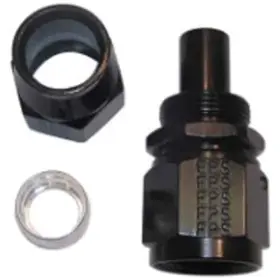 680106-bl Fragola Performance Systems Real-street Hose End Straight -6 An Black