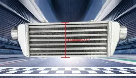 Dzxvb6265 Fsmotoracing 330x140x56mm Aluminum Turbo Intercooler 2.2ftft Inlet/outlet Tube&fin Universal