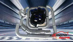 Zscdx548 Fsmotoracing 2.25 Inch 57mm Aluminum Ntercooler Turbo Piping Pipe Kit Black Hose