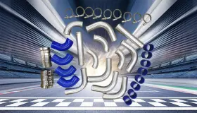 Zvzs665 Fsmotoracing 64mm 2.5 Inch Aluminum Intercooler Turbo Piping Blue Hose T-clamp Kit 12pcs
