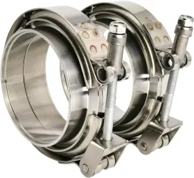 250300 Gaeaauto 2 X 3 Inch Quick Release V Band Clamp With Male Female Flanges 3.0 Nature