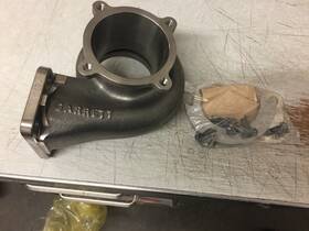 Garrett 740902-0006 Turbine Housing Kit T3 In 4 Bolt Out .63 A/r Gt Gtx35 New
