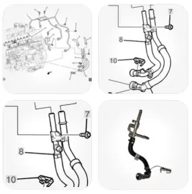 55515945 Gm Fuel Feed Hose Return Pipe 3.0l Cadillac Escalade Chevrolet Tahoe Gmc Yukon