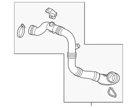 13398479 Gm Genuine Parts Intercooler Outlet Air Hose