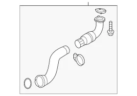 22885782 Gm Genuine Parts Turbocharger Intercooler Hose