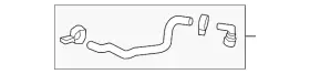 84134901 Gm Genuine Parts Intercooler Coolant Hose