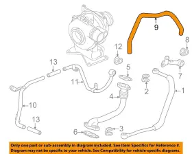 12655762 Gm Oem Turbocharger Turbo-hose