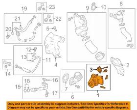 12696461 Gm Oem 16-19 Ct6 Engine Turbocharger Components-turbocharger